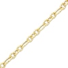 Thumbnail Image 1 of Italian Brilliance Hollow Diamond-Cut Chain Bracelet 14K Yellow Gold 7.5"