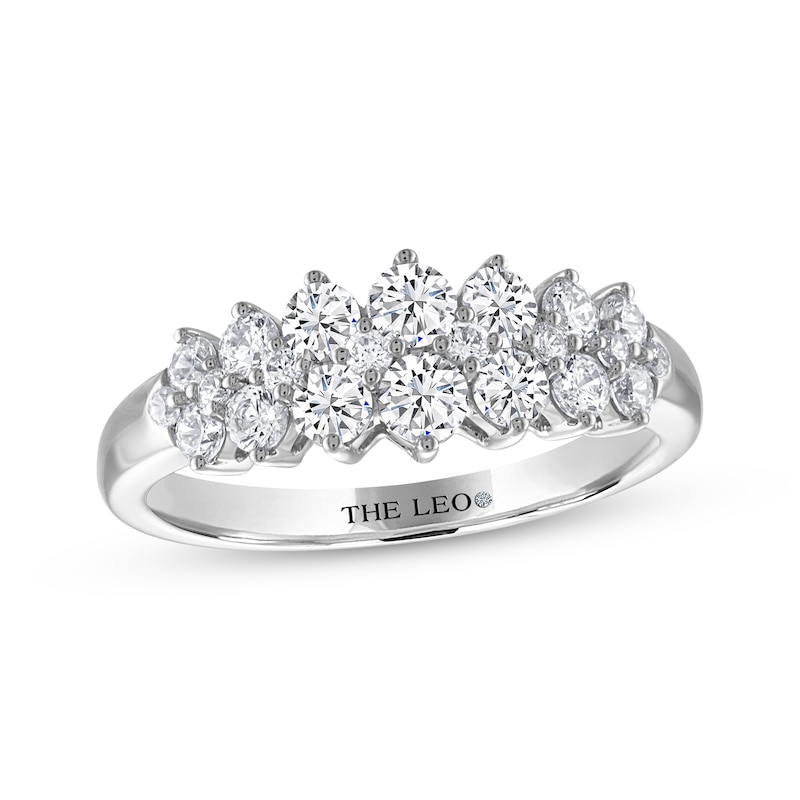 Main Image 1 of THE LEO Diamond Three-Row Anniversary Ring 1 ct tw 14K White Gold