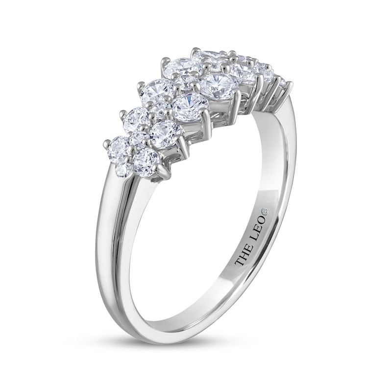 Main Image 2 of THE LEO Diamond Three-Row Anniversary Ring 1 ct tw 14K White Gold