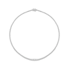 Thumbnail Image 0 of Lab-Grown Diamonds by KAY Graduated Riviera Necklace 5 ct tw 14K White Gold 17"