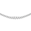 Thumbnail Image 2 of Lab-Created Diamonds by KAY Graduated Riviera Necklace 5 ct tw 14K White Gold 17&quot;