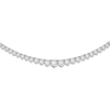 Thumbnail Image 1 of Lab-Grown Diamonds by KAY Graduated Riviera Necklace 7 ct tw 14K White Gold 17"