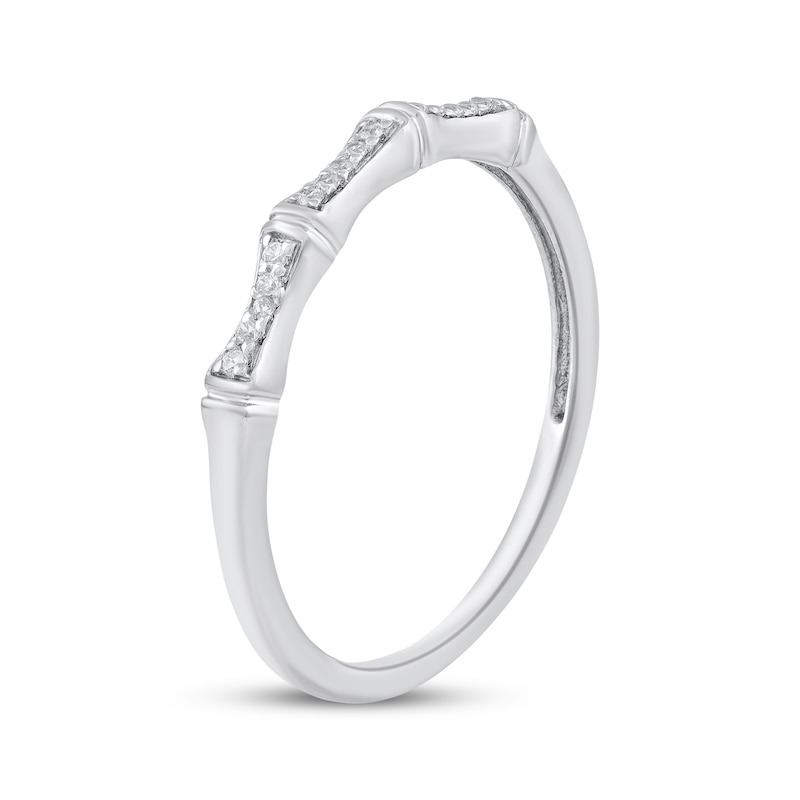 Main Image 2 of Diamond Anniversary Ring 1/20 ct tw 10K White Gold