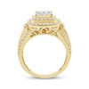 Thumbnail Image 3 of Princess-Cut Multi-Diamond Engagement Ring 1-1/2 ct tw 10K Yellow Gold