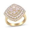 Thumbnail Image 0 of Pear-Shaped & Round-Cut Multi-Diamond Ring 2-1/4 ct tw 14K Yellow Gold