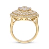 Thumbnail Image 2 of Pear-Shaped & Round-Cut Multi-Diamond Ring 2-1/4 ct tw 14K Yellow Gold