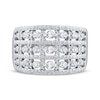 Thumbnail Image 3 of Diamond Multi-Row Ring 1 ct tw 14K White Gold