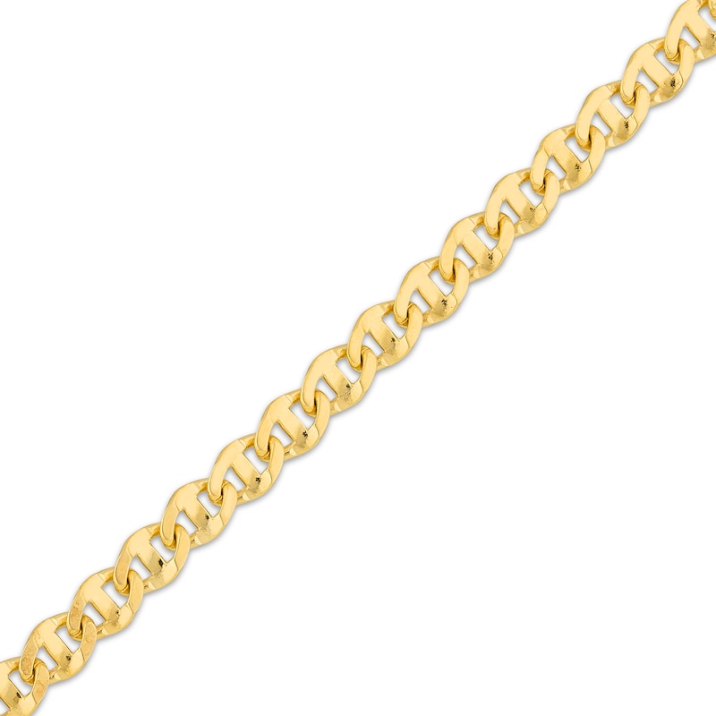 Main Image 2 of Solid Anchor Chain Necklace 4.2mm 14K Yellow Gold 22&quot;