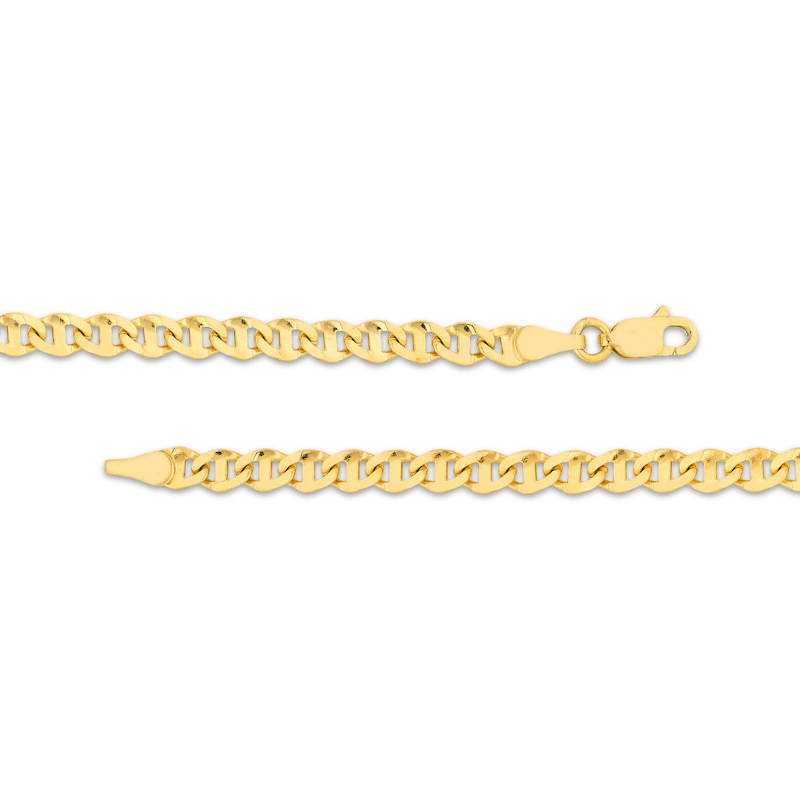 Main Image 3 of Solid Anchor Chain Necklace 4.2mm 14K Yellow Gold 22&quot;