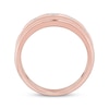 Thumbnail Image 2 of Men's Square-Cut Diamond Wedding Band 1/2 ct tw 10K Rose Gold