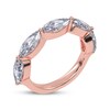 Thumbnail Image 2 of Lab-Grown Diamonds by KAY Marquise-Cut East-West Anniversary Ring 2 ct tw 14K Rose Gold