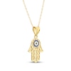 Thumbnail Image 2 of Hamsa Necklace 14K Yellow Gold 18&quot;