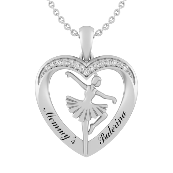 Ballerina Heart Necklace