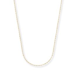 Kay Outlet Solid Foxtail Chain Necklace 4mm Yellow Ion-Plated Stainless Steel 22