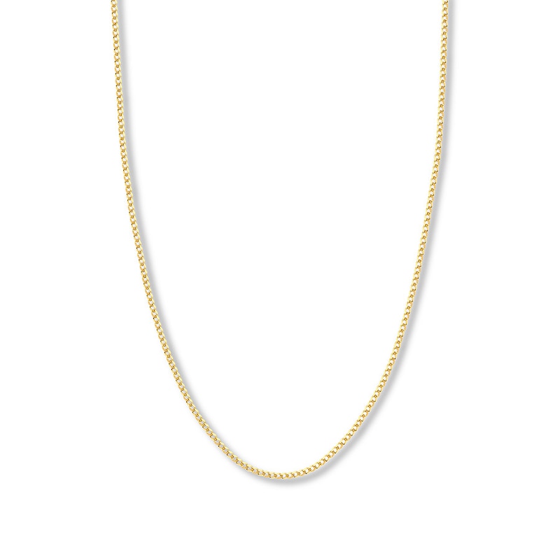 Kay Outlet Curb Chain Necklace Solid 14K Yellow Gold 24