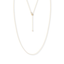 Solid Box Chain Necklace 14K Yellow Gold 24