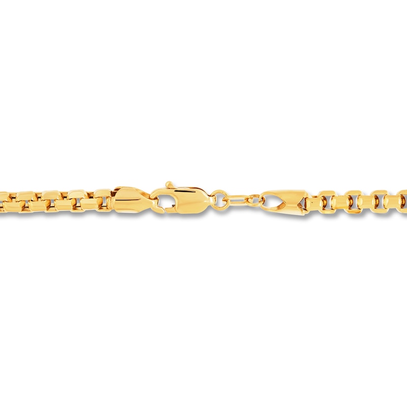 Main Image 2 of Hollow Box Chain Necklace 10K Yellow Gold 22&quot;