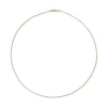 Thumbnail Image 2 of Solid Curb Link Chain Necklace 14K Yellow Gold 18&quot;