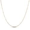 Thumbnail Image 1 of Beaded Box Chain Necklace 14K Yellow Gold 18"