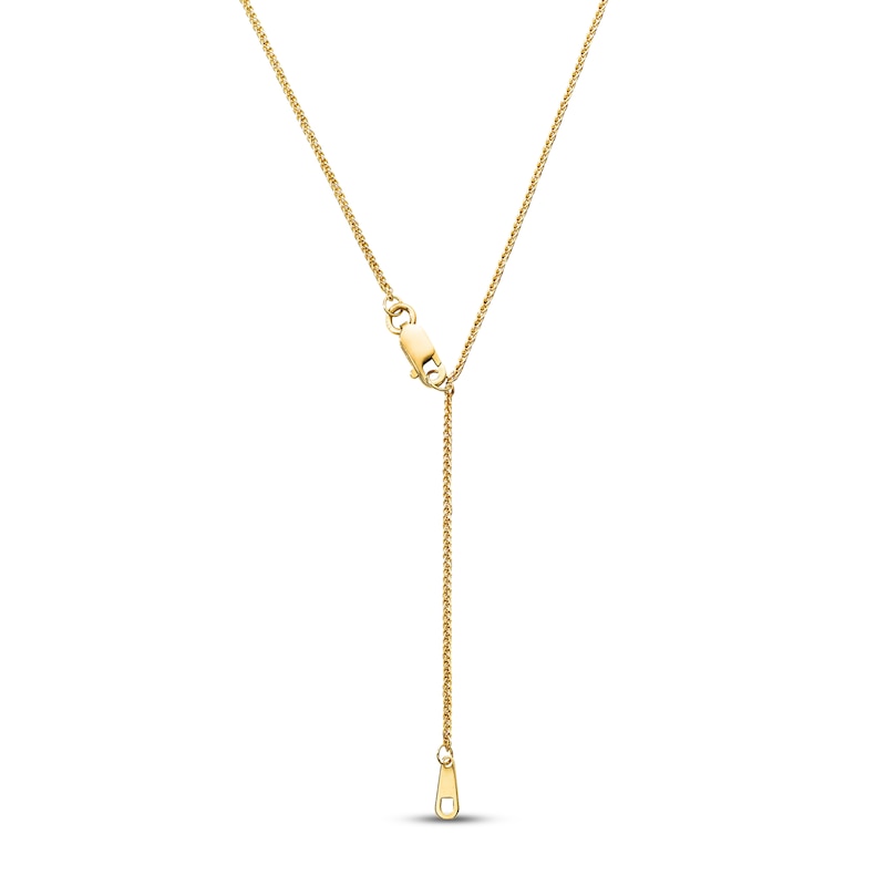 Main Image 1 of Solid Wheat Chain Necklace 14K Yellow Gold