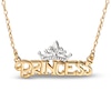 Thumbnail Image 1 of Children's Princess Tiara Necklace 14K Yellow Gold 13&quot;