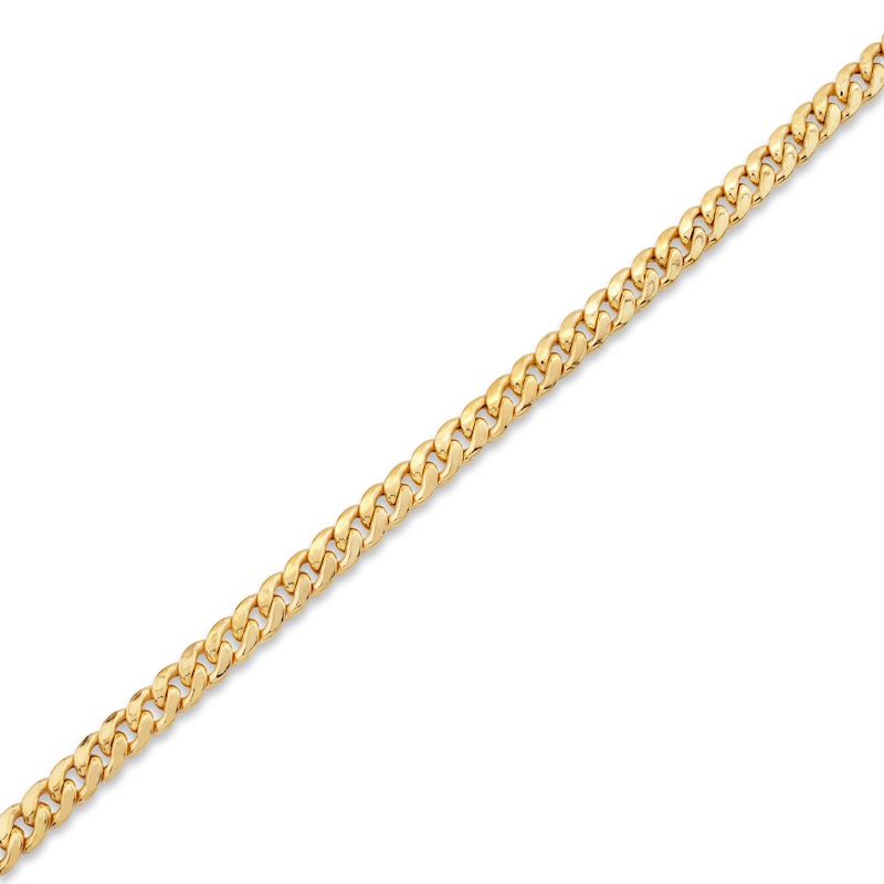 Main Image 2 of Semi-SolidCuban Chain Necklace 10K Yellow Gold 24&quot;