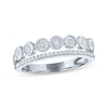 Thumbnail Image 1 of Diamond Two-Row Stackable Ring 1/10 ct tw Sterling Silver