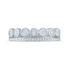 Thumbnail Image 3 of Diamond Two-Row Stackable Ring 1/10 ct tw Sterling Silver