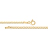 Thumbnail Image 1 of Children's Hollow Cuban Curb Chain Necklace 14K Yellow Gold 13"