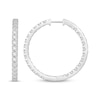 Thumbnail Image 0 of Lab-Created Diamonds by KAY Inside-Out Hoop Earrings 3 ct tw 14K White Gold