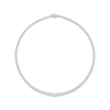 Thumbnail Image 0 of Lab-Grown Diamonds by KAY Graduated Riviera Necklace 10 ct tw 14K White Gold 17"