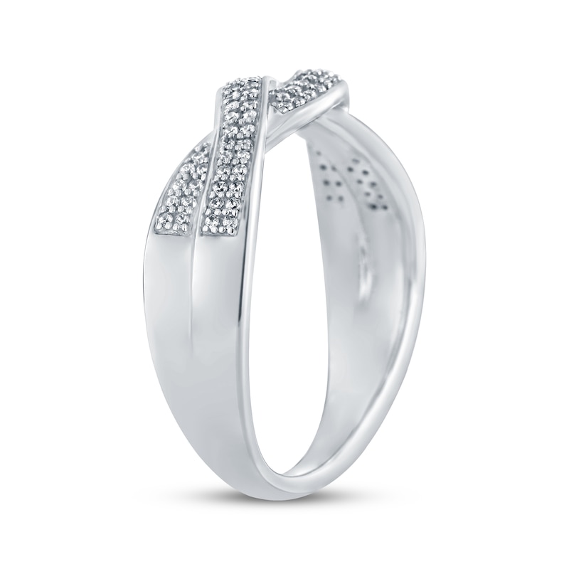 Main Image 2 of Diamond Twist Ring 1/4 ct tw Sterling Silver