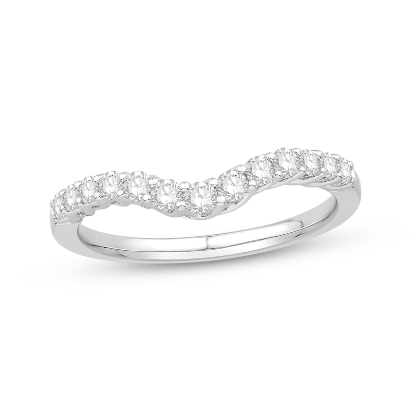 Main Image 1 of Diamond Contour Ring 3/8 ct tw 14K White Gold