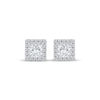 Thumbnail Image 1 of Lab-Created Diamonds by KAY Princess-Cut Stud Earrings 1/2 ct tw 14K White Gold (F/VS2)