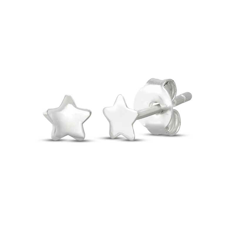 Main Image 2 of Children's Star, Moon & Cubic Zirconia Earrings Gift Set Sterling Silver