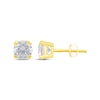 Thumbnail Image 1 of Lab-Grown Diamonds by KAY Round-Cut Solitaire Stud Earrings 1-1/4 ct tw 14K Yellow Gold (I/SI2)