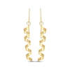 Thumbnail Image 2 of Corkscrew Ribbon Dangle Earrings 14K Yellow Gold