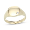 Thumbnail Image 1 of Men's Diamond Accent Signet Ring 10K Yellow Gold