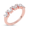 Thumbnail Image 2 of Baguette-Cut Diamond Zigzag Anniversary Ring 1/2 ct tw 14K Rose Gold