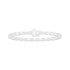 Thumbnail Image 1 of Lab-Grown Diamonds by KAY Link Bracelet 1 ct tw 10K White Gold 7&quot;