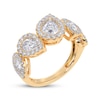 Thumbnail Image 2 of Lab-Grown Diamonds by KAY Pear-Shaped Tilted Ring 2 ct tw 14K Yellow Gold