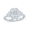 Thumbnail Image 1 of Monique Lhuillier Bliss Emerald-Cut Lab-Grown Diamond Engagement Ring 2 ct tw 18K White Gold