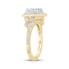 Thumbnail Image 2 of Monique Lhuillier Bliss Oval-Cut Lab-Grown Diamond Engagement Ring 1-1/3 ct tw 18K Two-Tone Gold