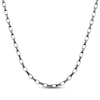 Thumbnail Image 1 of Men's Hollow Square Link Chain Necklace 5mm Stainless Steel & Antique Finish 22&quot;