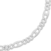 Thumbnail Image 2 of Men's Diamond Mariner & Curb Link Necklace 2-1/2 ct tw Sterling Silver 20&quot;