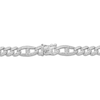 Thumbnail Image 3 of Men's Diamond Mariner & Curb Link Necklace 2-1/2 ct tw Sterling Silver 20&quot;