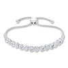 Thumbnail Image 0 of Diamond Bolo Bracelet 1/2 ct tw Round-cut Sterling Silver 9.5"