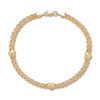 Thumbnail Image 1 of Heart Rope Chain Bracelet 10K Yellow Gold 7.25&quot;