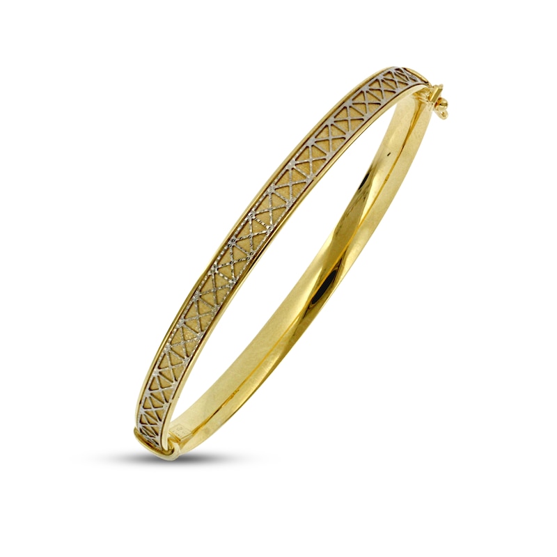 Main Image 2 of Pattern Bangle Bracelet 14K Yellow Gold