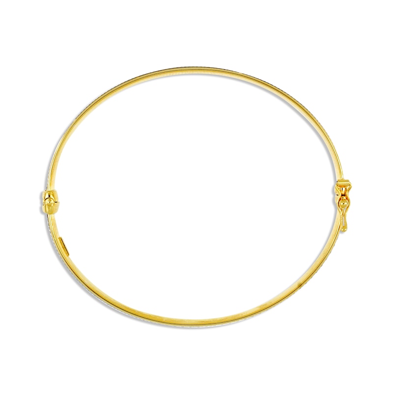 Main Image 3 of Pattern Bangle Bracelet 14K Yellow Gold